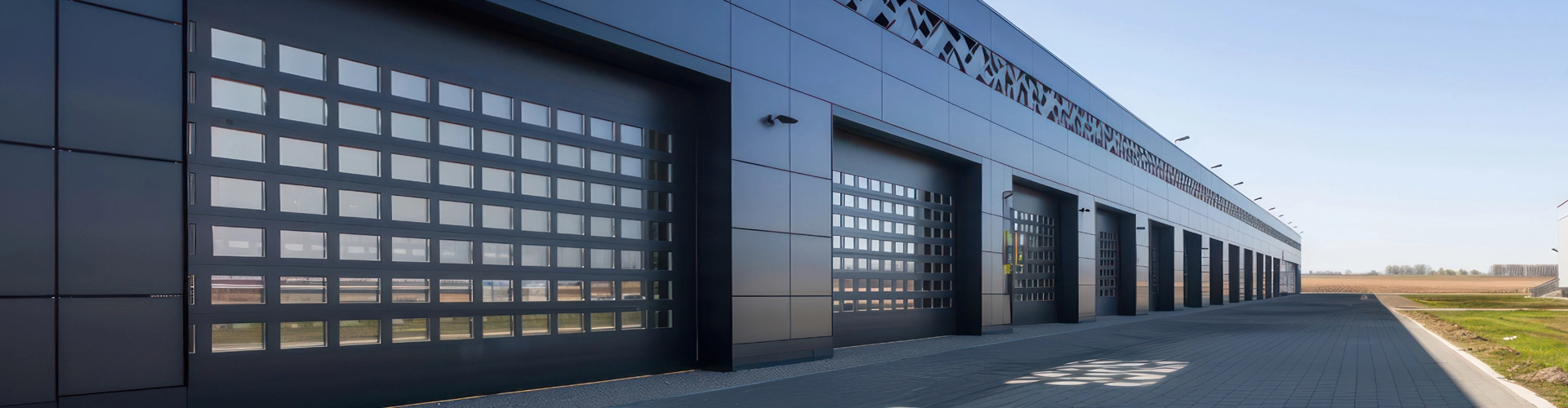 Alstone Louvers product banner showing modern architectural design